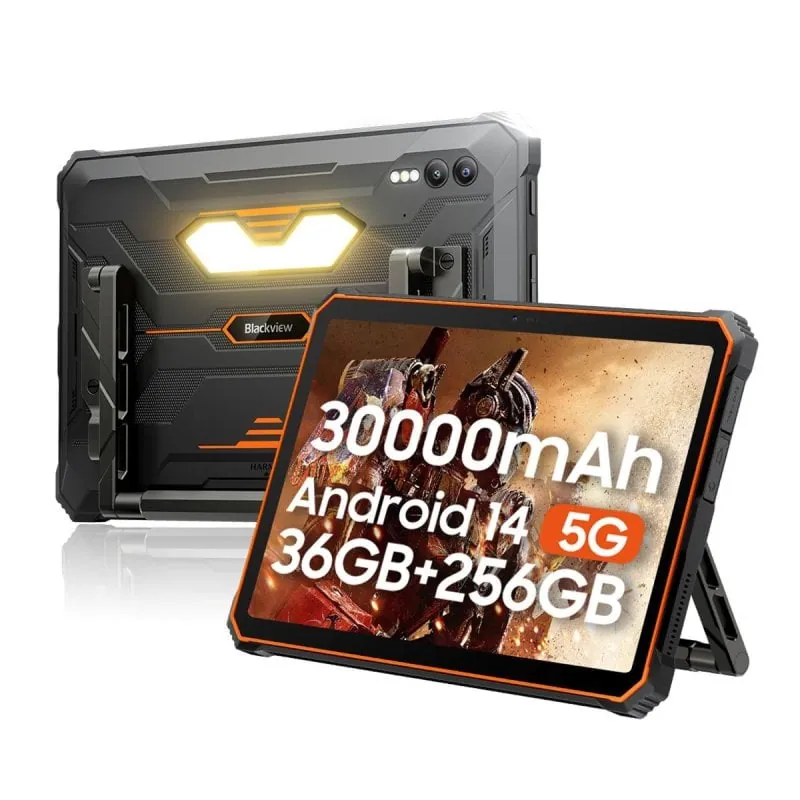 Blackview Active 10 Pro 5G 11" 12GB/256GB Tablet Rugerizada Android 14 30000mAh Naranja ACTIVE10PRO(12+256)-ORANGE
