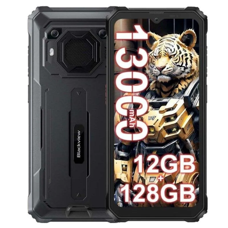 Blackview BV6200 Pro 6GB 128GB 6.56" HD+ 4G Dual SIM Batería 13000mAh NFC Android 13 Negro BLackview_Bv6200 _pro_6gb_128gb_black(nocharger)