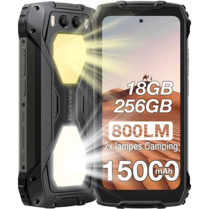 Blackview BV7300 6GB 256GB 6.67" HD+ 4G Dual SIM Batería 15000mAh NFC Android 14 Negro BLacvkiew_bv7300_black(nocharger)