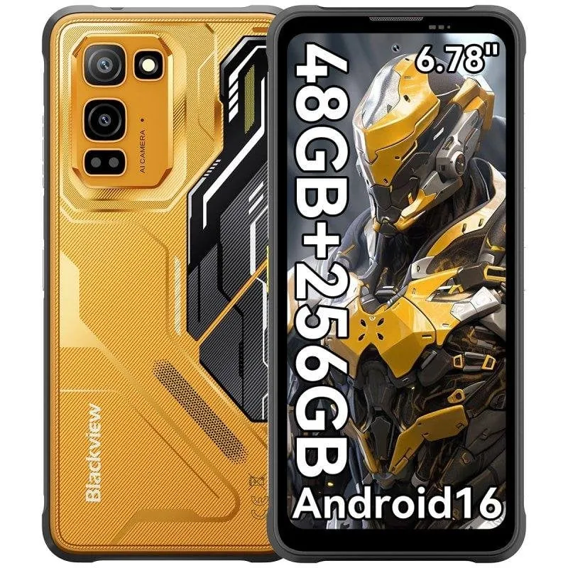 Blackview Fort 5 4G 12GB 256GB 6,78" Amarillo cámara 108 MP FORT5(12+256)-YELLOW