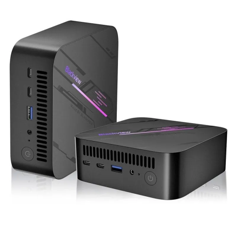 Blackview MP100 Mini PC AMD Ryzen 5 7430U 16GB 512GB WiFi 6 Windows 11 Pro MP100(16+512)7430-BLACK