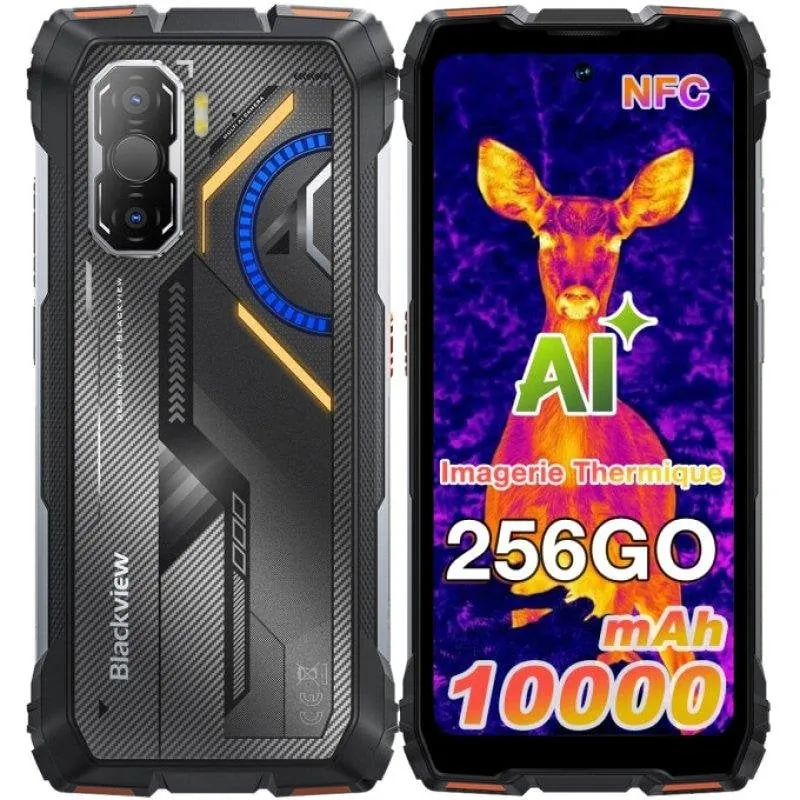 Blackview Rock 3 4G 8GB 256GB 6.78" Negro/Naranja Blackview_Rock3_8gb_256gb_orange