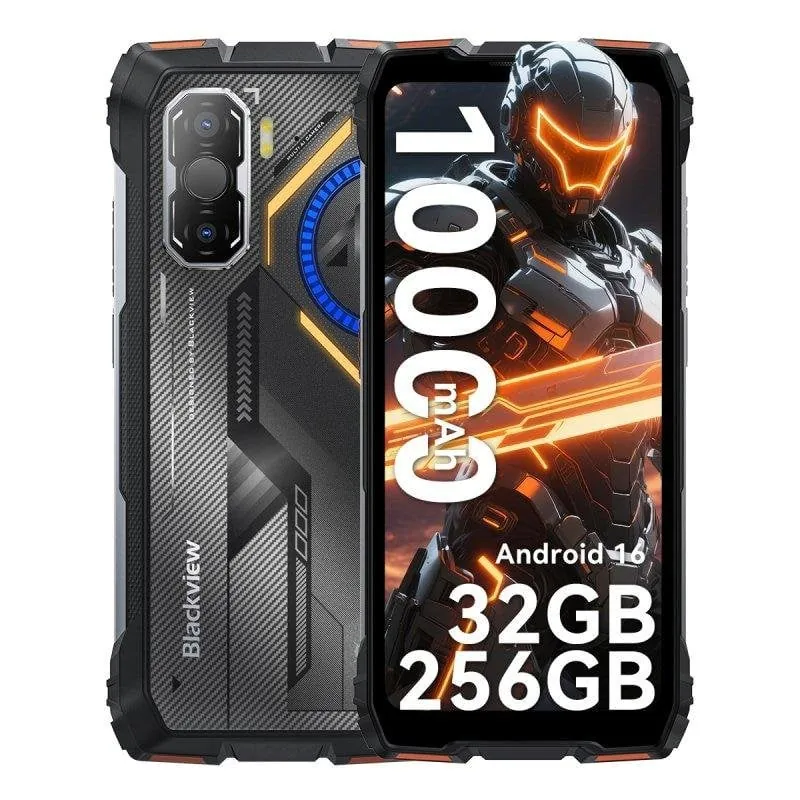 Blackview Rock 3 4G 8GB 256GB Naranja 6.78" Rugerizado ROCK3(8+256)-ORANGE