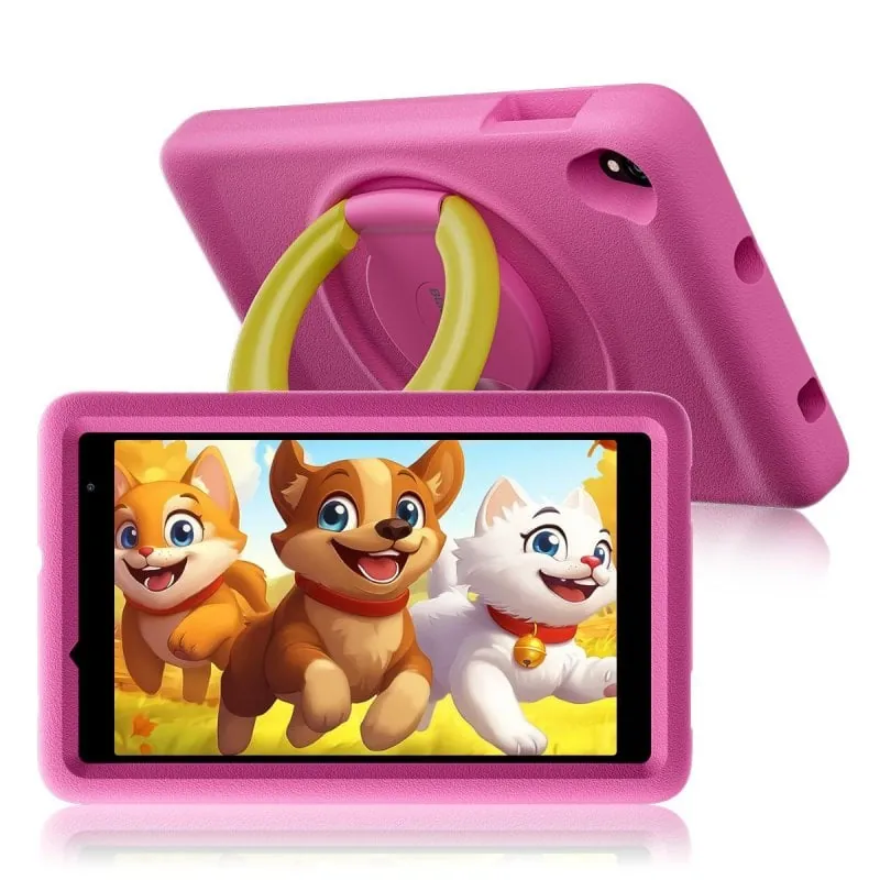 Blackview Tab A5 Kids 8" 4G 3/64GB Tablet para Niños con Funda Protectora Rosa TABA5KIDS-PINK