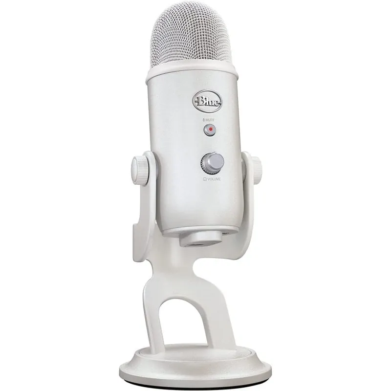 Blue Mic Yeti para The Aurora Collection Micrófono USB Multipatrón Premium con Blue VO!CE Blanco 988-000533