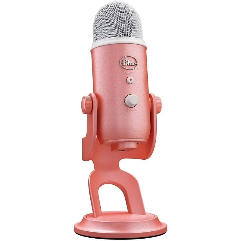 Blue Mic Yeti para The Aurora Collection Micrófono USB Multipatrón Premium con Blue VO!CE Rosa 988-000534
