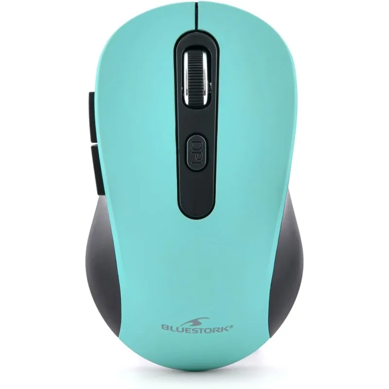 Bluestork Office 70 WL Ratón Óptico Inalámbrico 1600 DPI Azul M-WL-OFF70-GREEN