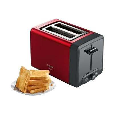 Bosch Designline Tostador 2 Ranuras 970W Rojo TAT4P424