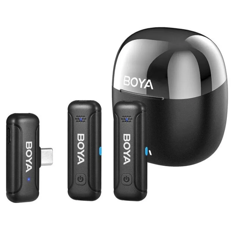 Boya BY-WM3T-U2 Mini Micrófono Inalámbrico 2.4ghz Omnidireccional Android USB-C BY-WM3T-U2