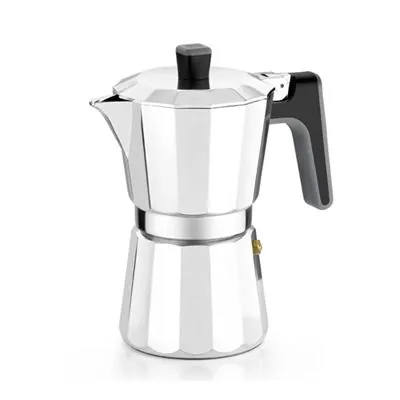 BRA Perfecta Cafetera Italiana 6 Tazas Plata A170482