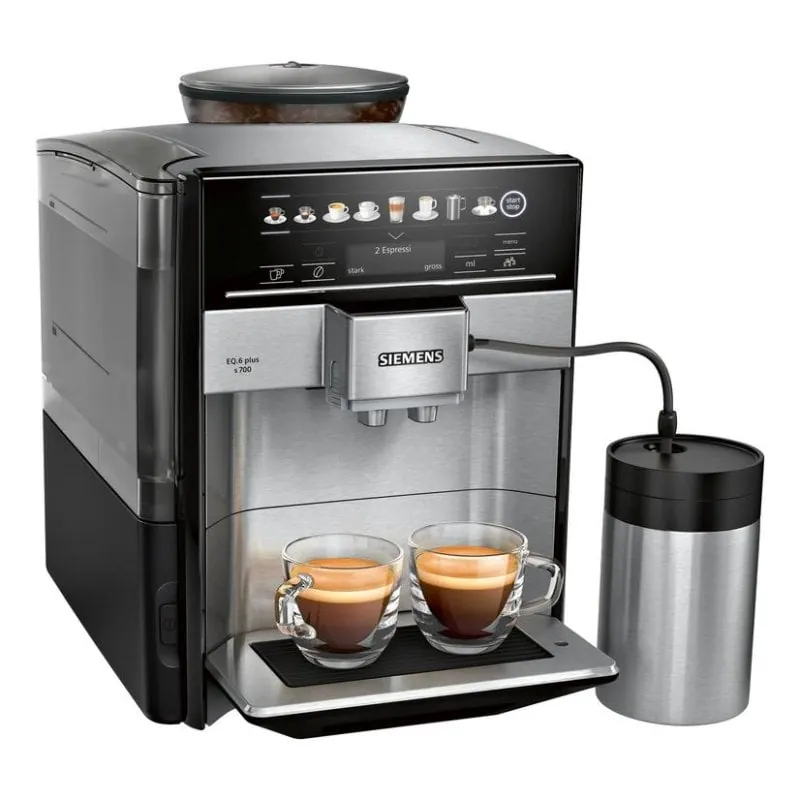 Cafetera Automática Siemens EQ.6 plus s700 1,7 L 19 bares molinillo integrado TE657M03DE