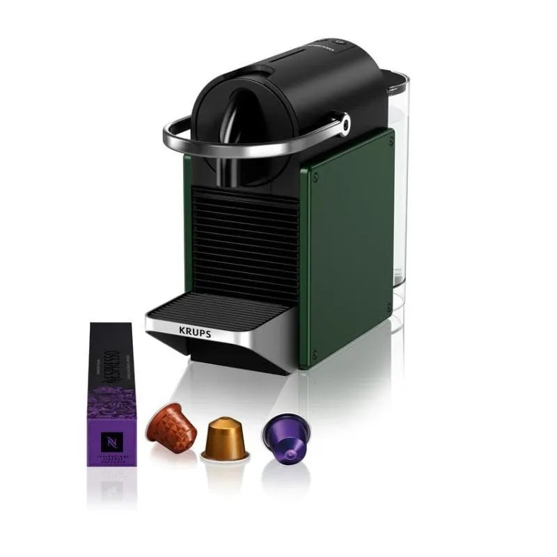 Cafetera de Cápsulas Krups Pixie XN306310 0,7 L 1260 W Negra y Verde XN3063