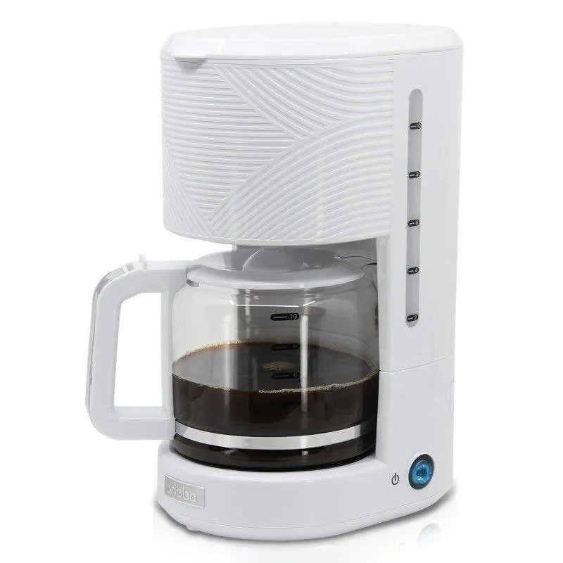 Cafetera de Goteo Briebe CM1171WHT 10 Tazas 1,25 L Filtro Permanente Blanco 804100