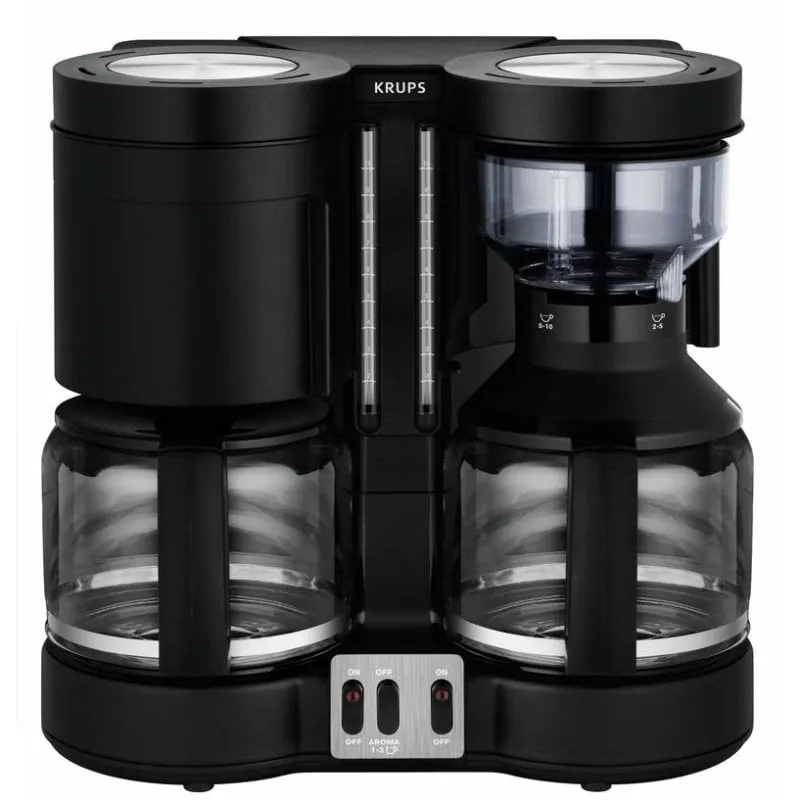 Cafetera de Goteo Krups KM8508 1L 2200 W 10 Tazas Negra con Función Antigoteo KM8508