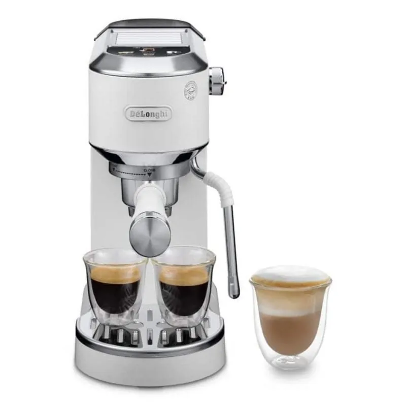 Cafetera Espresso DeLonghi Dedica Duo EC890.WI 1,1 L 15 Bares 2 Tazas Blanco con espumador 0132106346