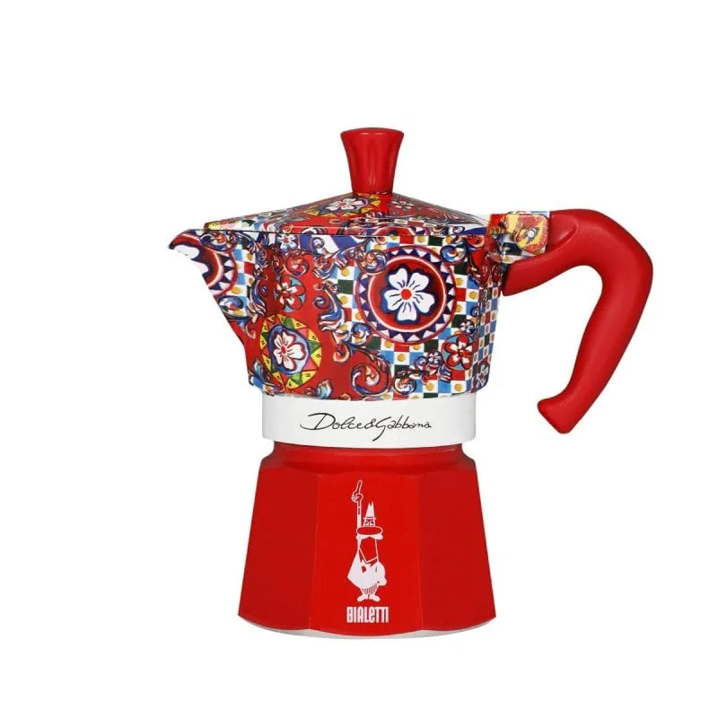 Cafetera Italiana Bialetti Dolce&Gabbana Moka Express 3 tazas aluminio termoplástico 5327