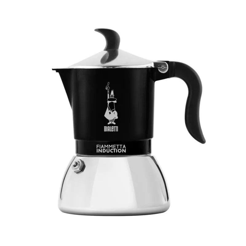 Cafetera Italiana Bialetti Fiammetta Induction 2 tazas 0.1 L acero inoxidable negra 0007149
