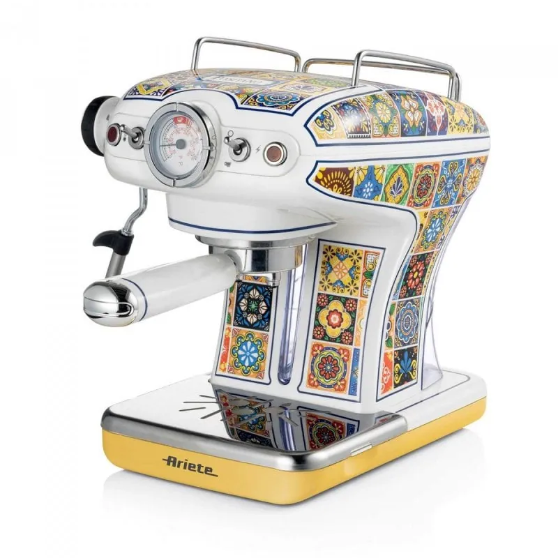 Cafetera Manual Ariete 1389/1P 0,9 L 15 bares con espumador de leche y modo ECO 00M13891PAR0