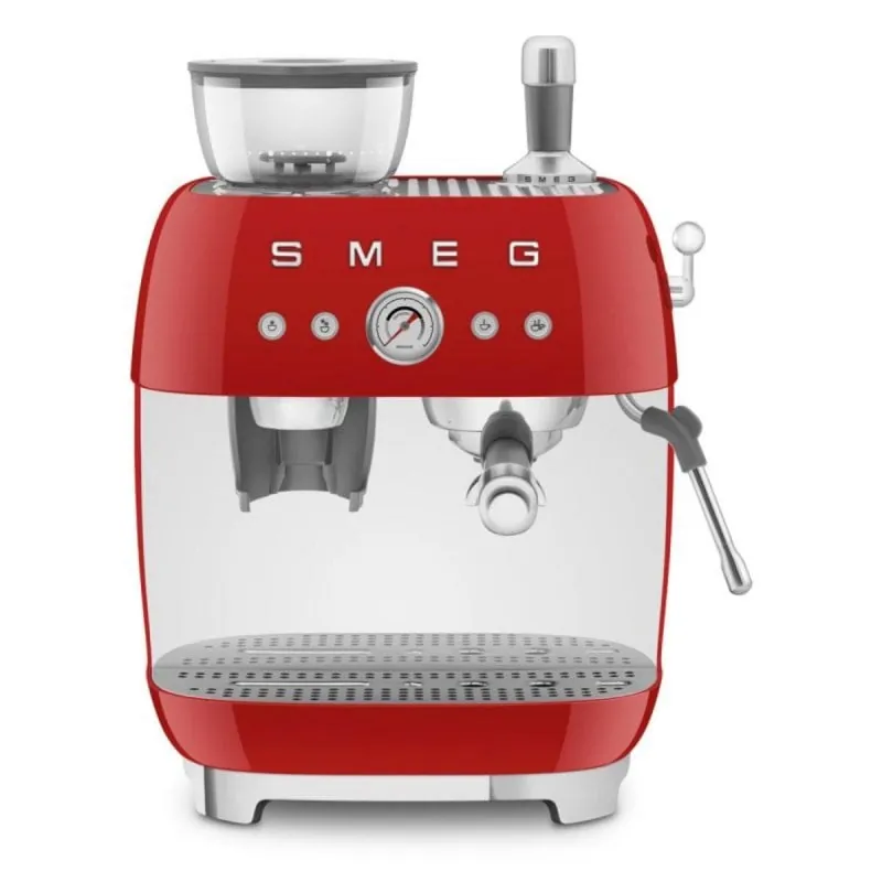 Cafetera Manual Smeg EGF03RDEU 2,4 L 20 bar Molinillo integrado Doble caldera Rojo EGF03RDEU