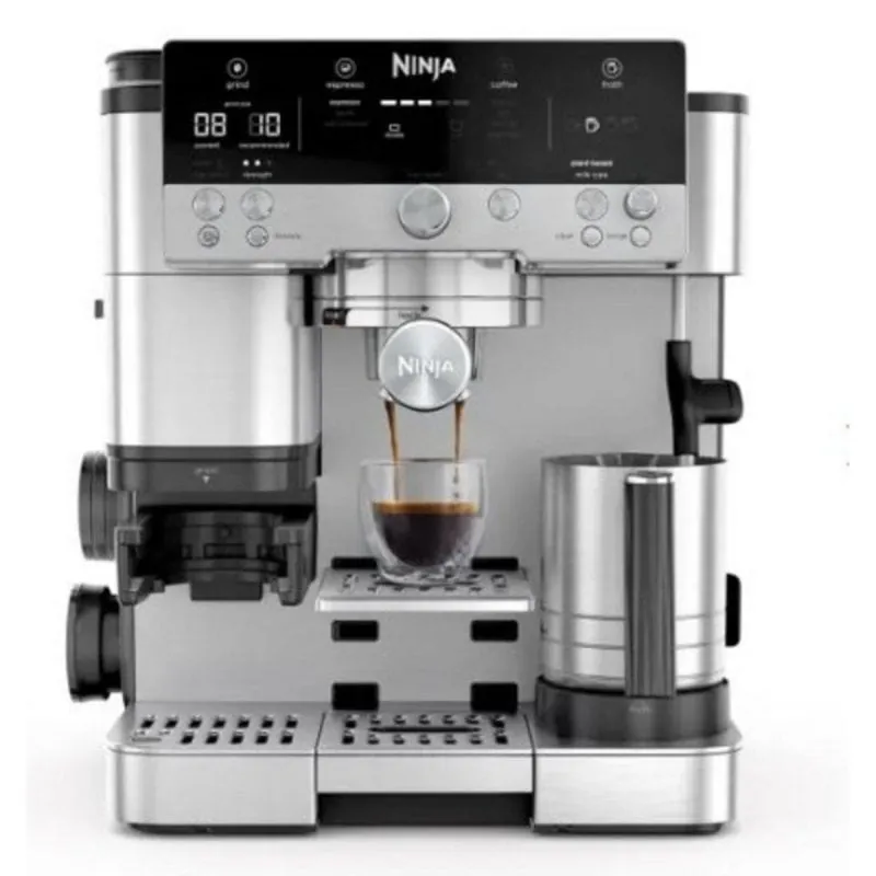 Cafetera Semi-automática Ninja ES601EU 2 L 9 bares con molinillo y espumador ES601EU