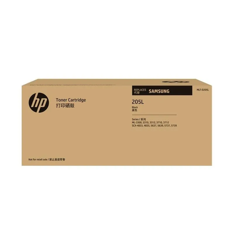 Cartucho de tóner Negro Alta Capacidad Samsung MLT-D205L HP Original SU963A