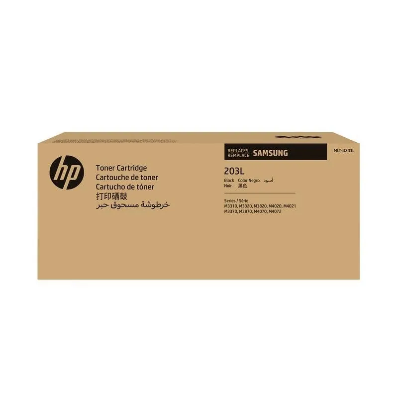 Cartucho de tóner negro alto rendimiento Samsung MLT-D203L HP Original SU897A