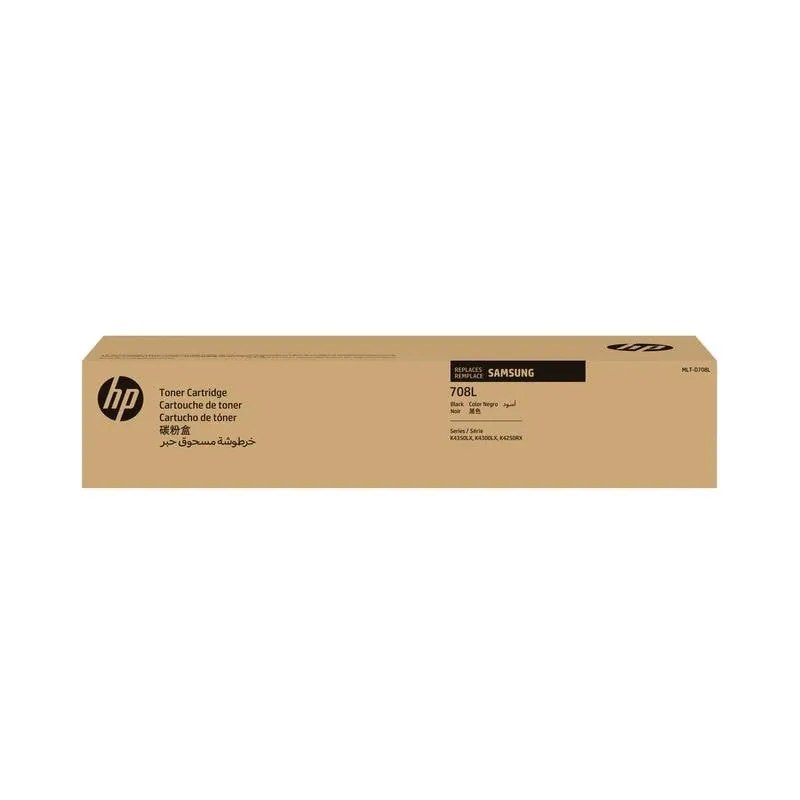 Cartucho de tóner negro alto rendimiento Samsung MLT-D708L Original HP 1 unidad SS782A