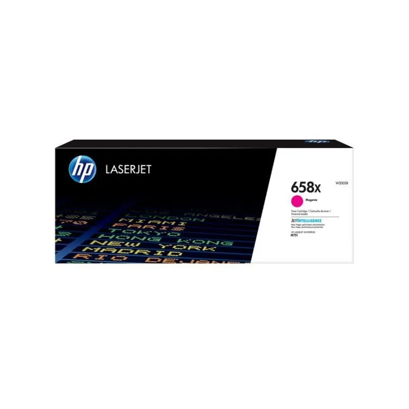 Cartucho tóner Láser Magenta HP 658X alta capacidad 28000 páginas W2003X