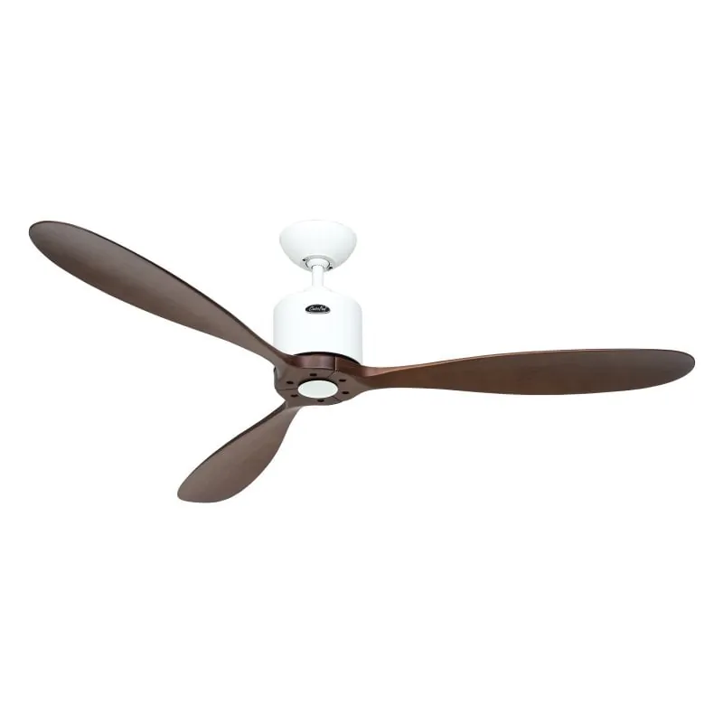 CasaFan Aeroplan Eco Ventilador de Techo Motor DC con Luz y Mando 132cm Nogal/ Blanco 313249