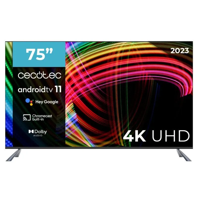 Cecotec A3 Series ALU30075 75" LED UltraHD 4K HDR10 Android TV 02624
