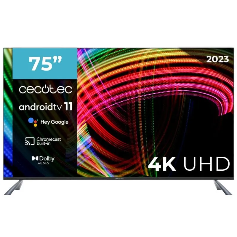 Cecotec A3 series ALU30075S 75" LED UltraHD 4K HDR10 Android TV 02627