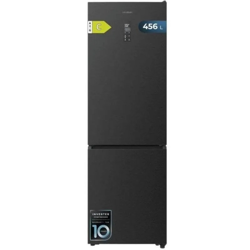 Cecotec Bolero CoolMarket Combi 456L Frigorífico 201cm C Inox oscuro Total No Frost Inverter Display A01_EU01_109126