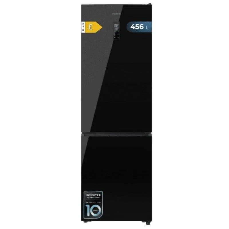 Cecotec Bolero CoolMarket Combi 456L Frigorífico 201cm Clase E Cristal Negro A01_EU01_109123