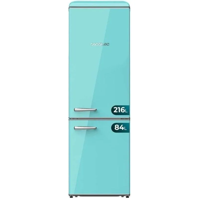 Cecotec Bolero CoolMarket Combi Origin 300 Green Frigorífico Combi Retro 300L E Verde 02760