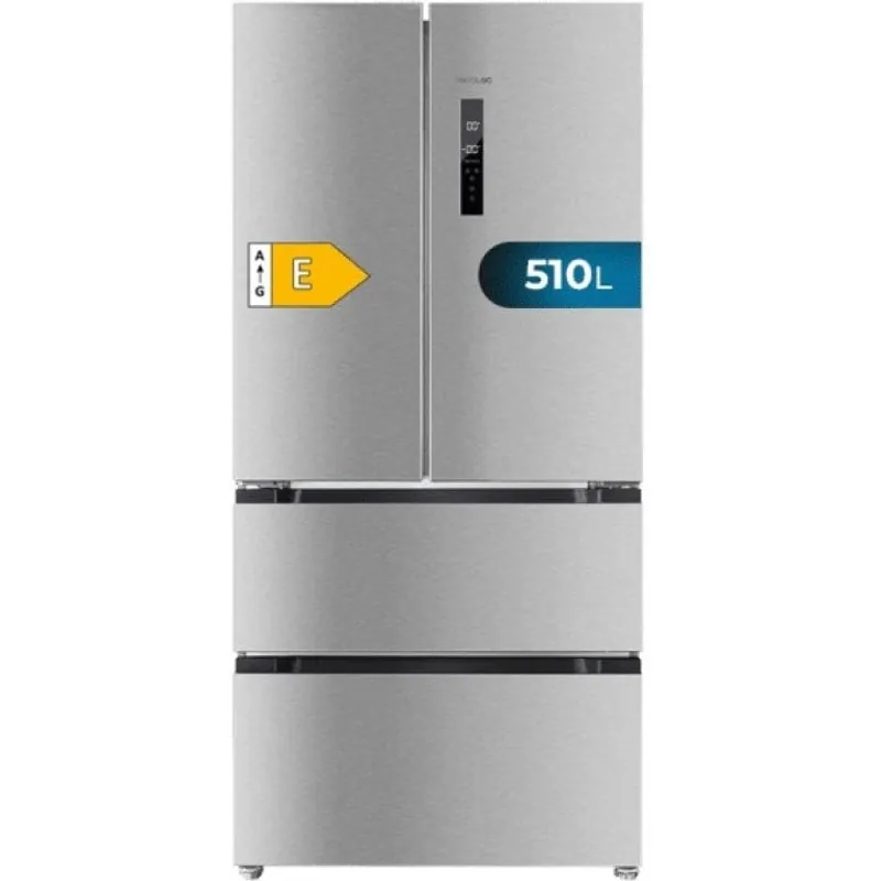 Cecotec Bolero CoolMarket FD 510 Frigorífico Americano 4 Puertas No Frost E Acero Inoxidable 02461