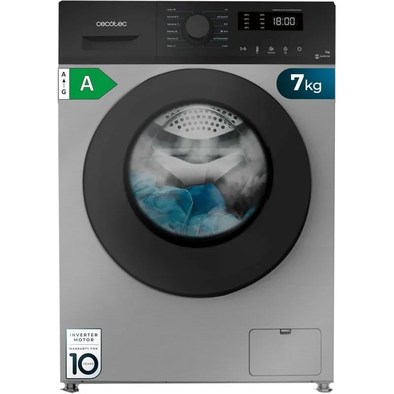 Cecotec Bolero DressCode 7150 Inverter Lavadora Carga Frontal 7Kg A Acero Inoxidable 00977