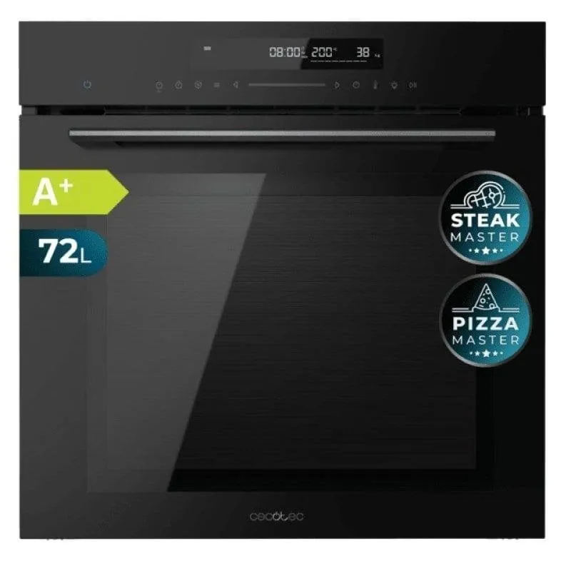 Cecotec Bolero Hexa SM406000 Glass Black Horno Multifunción Integrable A+ 02832
