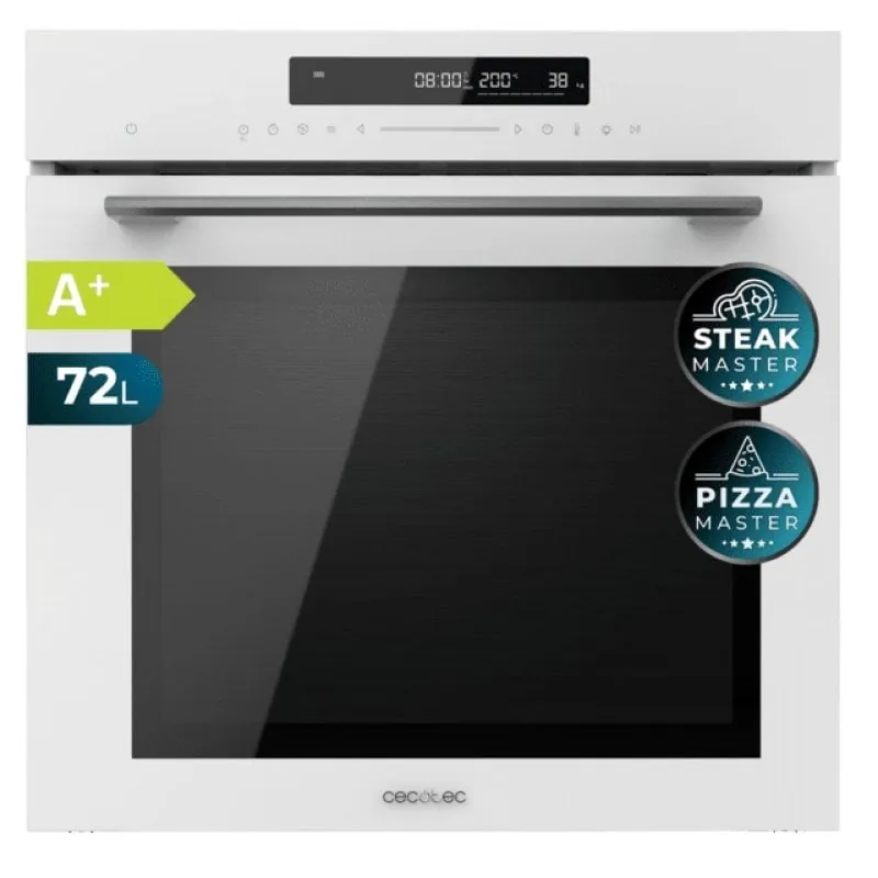 Cecotec Bolero Hexa SM406000 Glass White Horno Multifunción Integrable A+ 02833