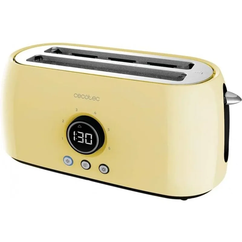 Cecotec ClassicToast 15000 Yellow Extra Double Tostadora 2 Ranuras 1500W 03110