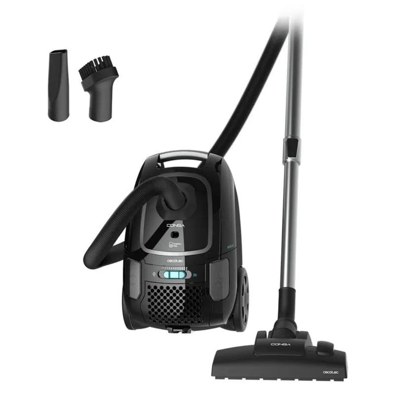Cecotec Conga Powerbag 4000 XL Aspirador Trineo con Bolsa y Cable 890W Negro 08577