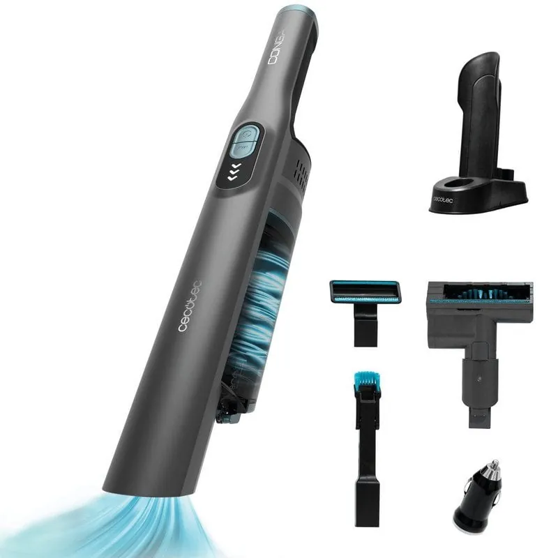 Cecotec Conga Rockstar Micro+ Clean&Car Aspiradora de Mano 210W 20kPa con Cargador de Coche 12V 04895