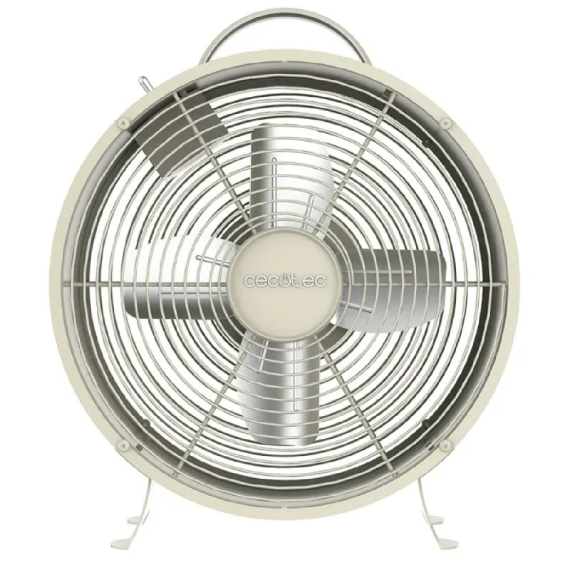 Cecotec EnergySilence 400 Retrodesk Beige Ventilador de Sobremesa 25W Beige 08211