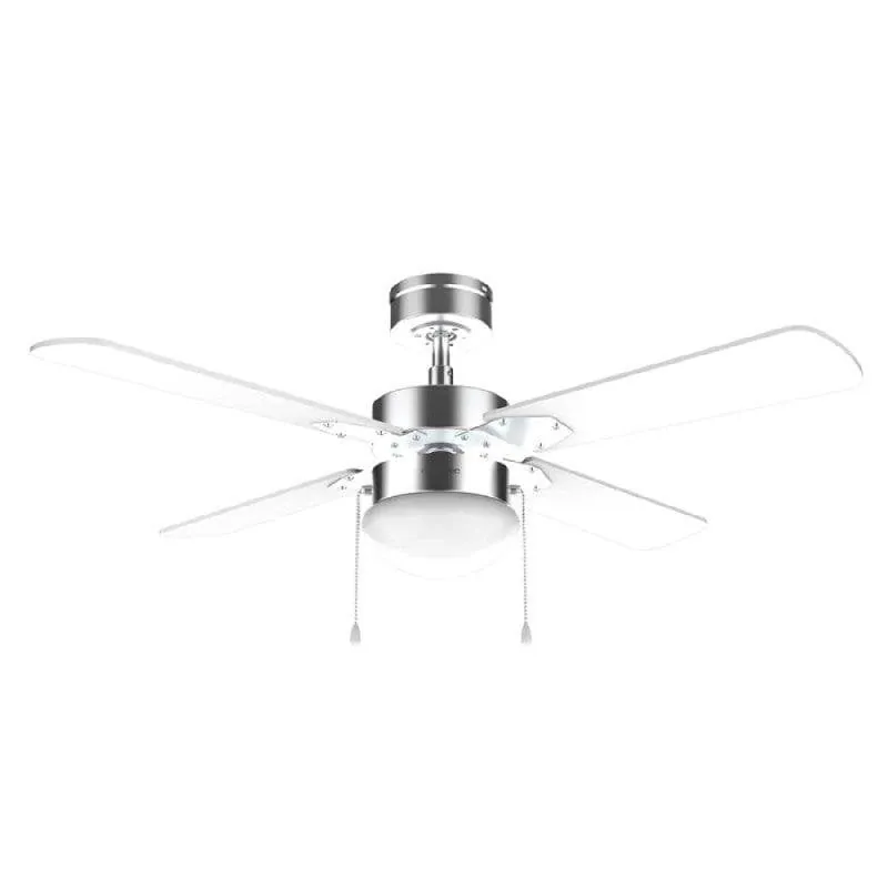 Cecotec EnergySilence Aero 450 Ironwhite Ventilador de Techo con Luz 50W Blanco/Plata 08459
