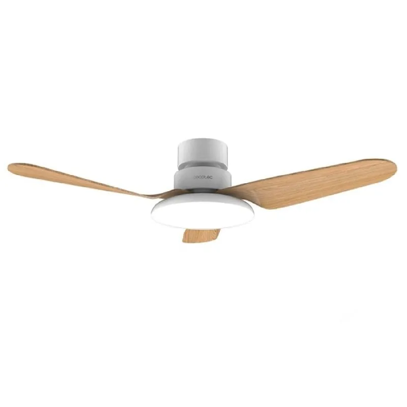 Cecotec EnergySilence Aero 5200 Light Whitewood Ventilador de Techo con Luz y Mando Blanco/Madera 08622