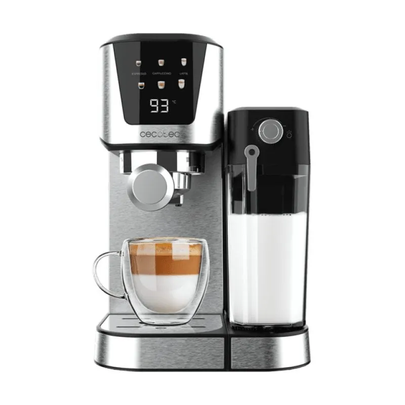 Cecotec Power Espresso 20 Cream Cafetera Semiautomática Con Pantalla Táctil Inox 651