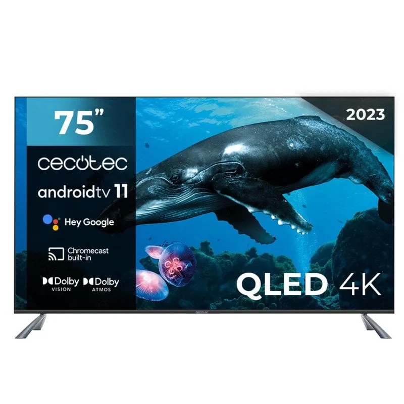 Cecotec V2 Series VQU20075 75" QLED UltraHD 4K HDR10 Android TV 02629