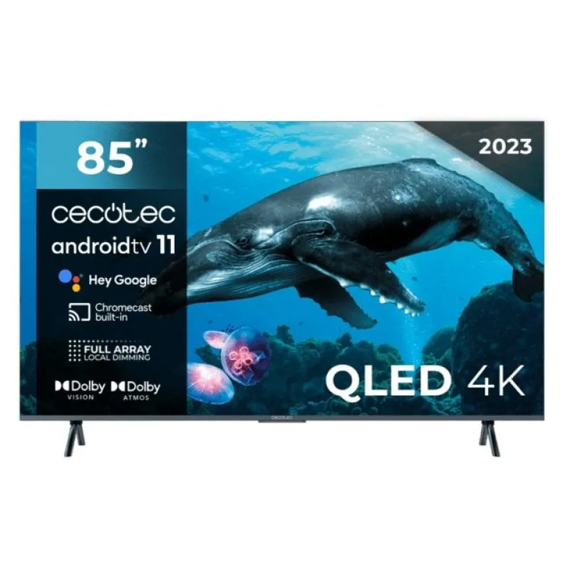 Cecotec V3+ Series VQU30085+ 85" QLED UltraHD 4K HDR10 Smart TV 03621