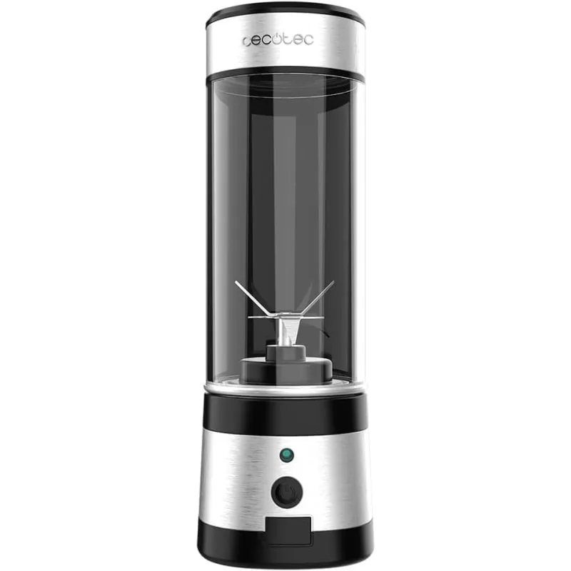 Cecotec WanderlustMix USB Batidora de Smoothies con Vaso Portátil 4 Cuchillas 400ml 126W 04396