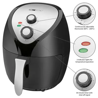 Clatronic FR 3699 H Freidora sin Aceite 3.6L 1400W CLA-FR3699H