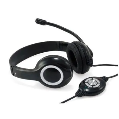 Conceptronic Polona CCHATSTARU2B Auriculares USB con Control de Volumen Negros CCHATSTARU2B